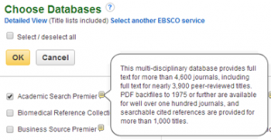 database description
